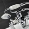 Kingston Brass KS229C Tub Wall Mount Clawfoot Tub Faucet with Hand Shower, Polished Chrome KS229C - alternate 5